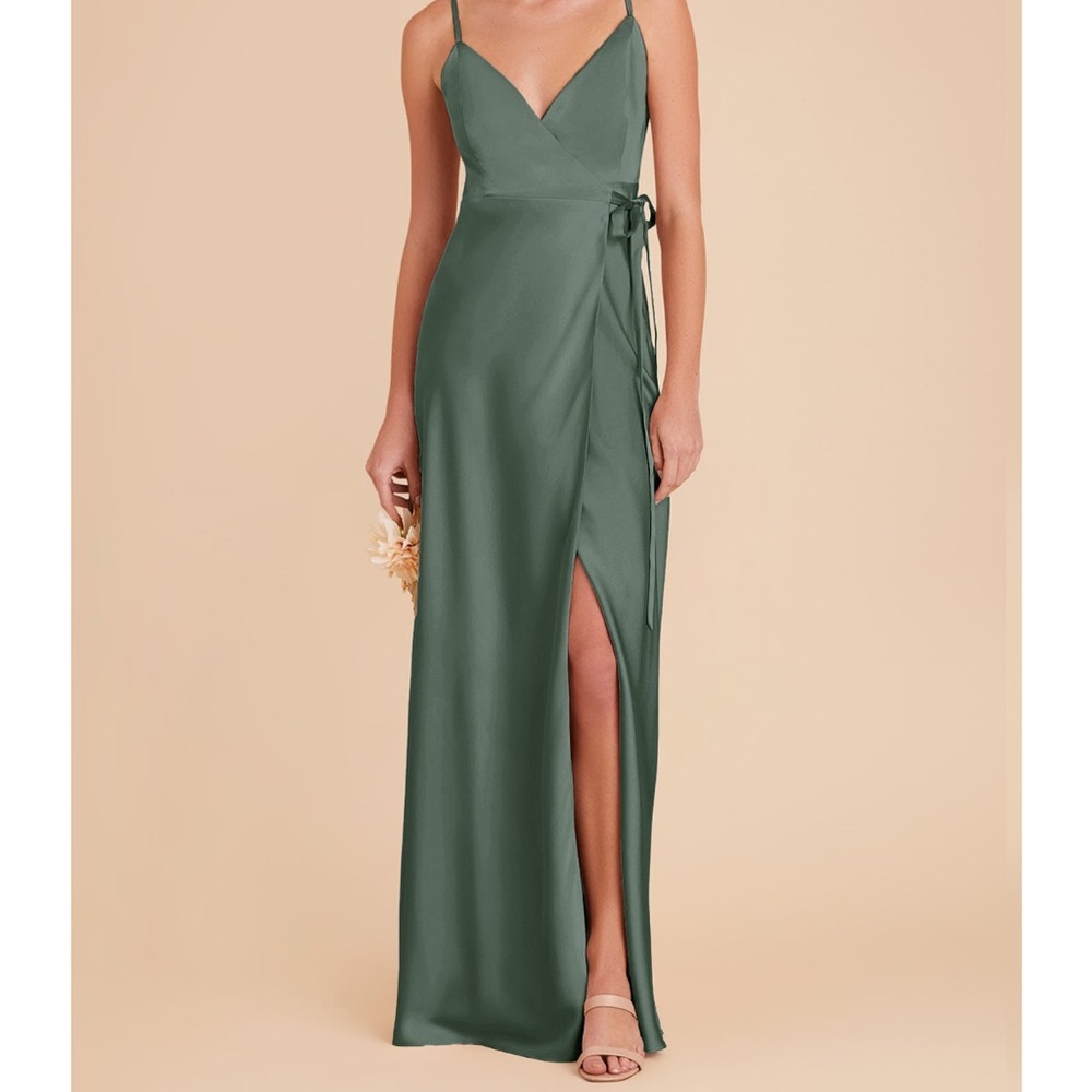 Birdy Grey Olive Green Spaghetti Strap Maxi Dress